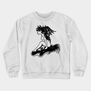 Succubus Tattoo girl Crewneck Sweatshirt